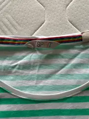 Vorschaubild 3 von Damen T-Shirt Gr. S gestreift grün weiß maritim Baumwolle