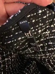 Vorschaubild 3 von TRF Tweed Kleid Damen Gr. S Schwarz Weiß Goldknöpfe Business
