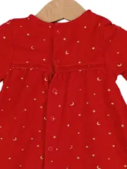 Vorschaubild 2 von Kinder Freizeitkleid Mädchen Gr. 68 Rot Sterne Mond Muster