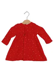 Vorschaubild 1 von Kinder Freizeitkleid Mädchen Gr. 68 Rot Sterne Mond Muster