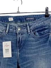 Vorschaubild 2 von Venice Skinny Jeans Damen W26/L32 Blau Destroyed Patches