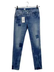 Vorschaubild 1 von Venice Skinny Jeans Damen W26/L32 Blau Destroyed Patches