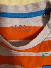 Vorschaubild 3 von Baby T-Shirt Gr. 80 Orange Grau Gestreift Käfer Motiv