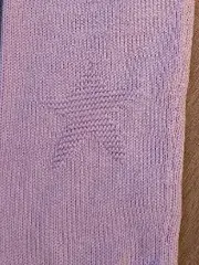 Vorschaubild 3 von Strickhose Mädchen Gr. 86 Rosa Baumwolle Sterne