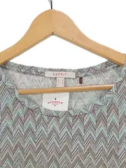 Vorschaubild 5 von Damen T-Shirt Mehrfarbig Zickzack-Muster Gr. M Casual