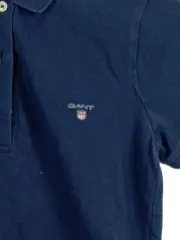 Vorschaubild 3 von Damen Poloshirt Blau Gr. L 40 Baumwolle Klassisch Logo