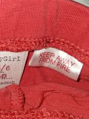 Vorschaubild 6 von Baby Girl Leggings Capri Hose Rot Gr. 68 Baumwolle