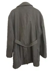 Vorschaubild 3 von Herren Wollmantel Schwarz Gr. L Zweireiher Klassisch