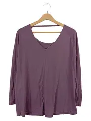 Vorschaubild 1 von TCM Langarmshirt Damen Gr. M Lila Open Back Casual