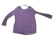 Vorschaubild 2 von TCM Langarmshirt Damen Gr. M Lila Open Back Casual