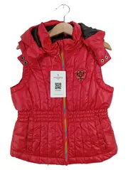 Vorschaubild 1 von Mädchen Steppweste Kapuze Rot Gr. 110 Weste Kinder