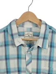 Vorschaubild 5 von Herren Freizeithemd Kurzarm Kariert Blau Gr. XXL