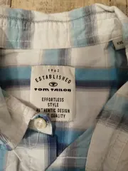 Vorschaubild 4 von Herren Karohemd Kurzarm XXL Blau Weiß Freizeithemd
