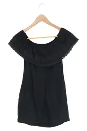 Vorschaubild 2 von Damen Freizeitkleid Schwarz Gr. 34;XS Viskose Off-Shoulder