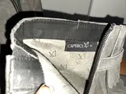 Vorschaubild 3 von Damen Stiefelette Grau Gr. 38 Elegant Fransen Leder