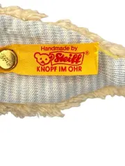 Vorschaubild 3 von Kuscheltier Hase Knopf im Ohr Beige Blau Baby Plüschtier