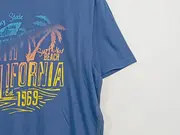 Vorschaubild 3 von Herren T-Shirt Grafik Print Blau Gr. XL 100% Wolle