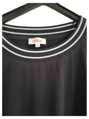 Vorschaubild 3 von Damen T-Shirt Blau Uni Kurzarm Baumwolle Gr. 44/XXL Freizeit