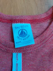 Vorschaubild 4 von Baby Oberteil Shirt Gr. 3M/62 Rot Baumwolle Mädchen