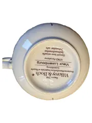 Vorschaubild 4 von Vieux Luxembourg Tasse Untertasse Porzellan Weiß Blumen 6cm