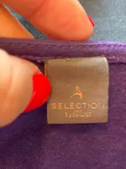 Vorschaubild 8 von Damen Bluse Lila Gr. 34 Wickeloptik 3/4-Arm Viskose Modern