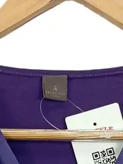 Vorschaubild 6 von Damen Bluse Lila Gr. 34 Wickeloptik 3/4-Arm Viskose Modern