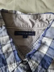 Vorschaubild 3 von Damen Freizeithemd Gr. 10 Blau Kariert Casual Langarm