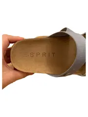 Vorschaubild 5 von Damen Pantoletten Sandalen Korkfußbett Blau Gr. 36 Sommer