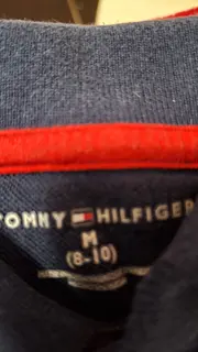 Vorschaubild 2 von Poloshirt Kinder Gr. 122 6-7 Jahre Gestreift Blau Rot Weiß