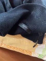 Vorschaubild 7 von Damen Strickjacke Gr. 36 S Schwarz Asymmetrisch Reißverschluss