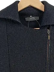 Vorschaubild 3 von Damen Strickjacke Gr. 36 S Schwarz Asymmetrisch Reißverschluss