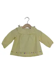 Vorschaubild 1 von Bluse Mädchen Gelb Gestreift Gr. 74 Casual Baumwolle
