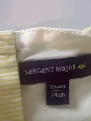 Vorschaubild 4 von Bluse Mädchen Gelb Gestreift Gr. 74 Casual Baumwolle
