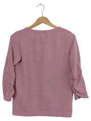 Vorschaubild 2 von Damen Pullover Gr. 36/S Rosa 3/4-Arm Casual Meliert