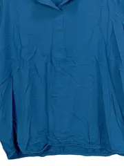 Vorschaubild 3 von Damen Bluse Gr. 44 XXL Blau Casual Kurzarm Shirt