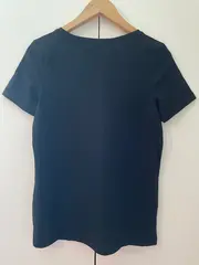 Vorschaubild 2 von Damen T-Shirt Blumenmuster Gr. 34/XS Casual Schwarz