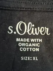 Vorschaubild 4 von Herren T-Shirt Schwarz Gr. XL Casual Logo-Print Baumwolle