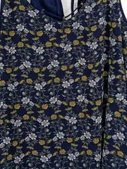 Vorschaubild 3 von EDC Damen Top Blumenmuster Blau Gr. 38/M Feminin