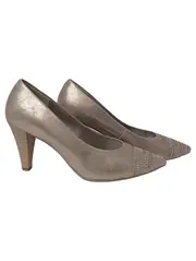 Vorschaubild 1 von Damen Pumps Gr. 40 Grau Elegant Business Strass