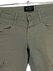 Vorschaubild 2 von Damen Cargohose Gr. M Oliv Casual Baumwolle