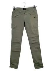 Vorschaubild 1 von Damen Cargohose Gr. M Oliv Casual Baumwolle