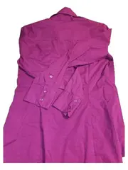 Vorschaubild 4 von Damen Bluse Hemdbluse Lila Gr. 42 XL Langarm Business Baumwolle