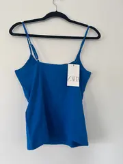 Vorschaubild 2 von Damen Trägertop Basic Gr. 40 Blau