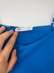 Vorschaubild 3 von Damen Trägertop Basic Gr. 40 Blau