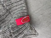 Vorschaubild 3 von Damen Baskenmütze Strickmütze Grau Rippstrick