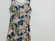 Vorschaubild 2 von Sommerkleid Damen Gr. 34 XS Blumen Tropical Trägerkleid