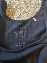 Vorschaubild 3 von Damen Unterhemd Tank Top Blau Basic Gr. 34 Baumwolle