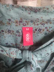 Vorschaubild 3 von Damen Bluse Blumenmuster Rüschen Petrol Gr. M/38