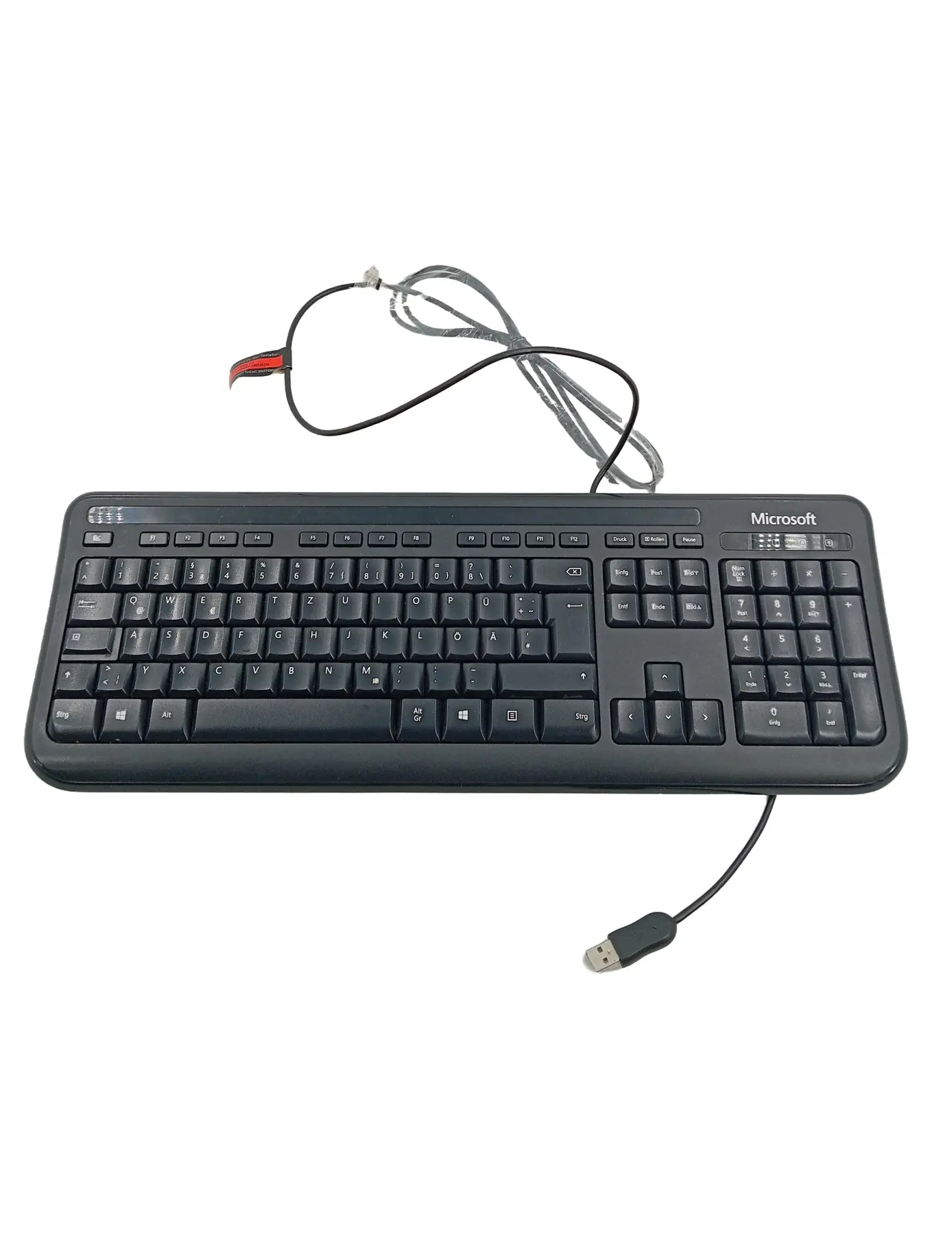 MICROSOFT Wired Keyboard 600 USB Tastatur Schwarz QWERTZ Deutsch