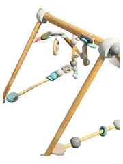 Vorschaubild 1 von Spielbogen Holz Baby Aktivspielzeug Spieltrapez Mehrfarbig 60 cm